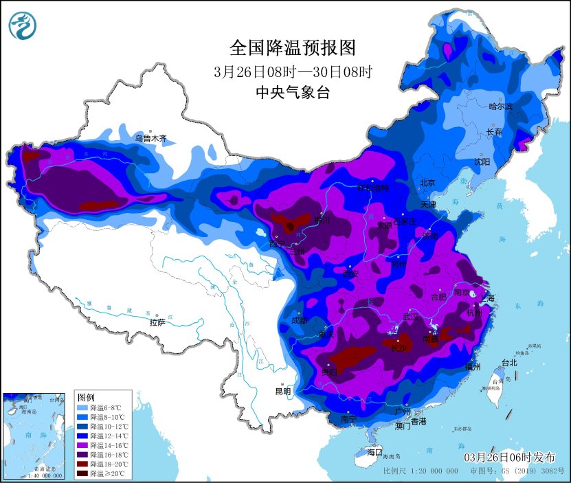 鍏ㄥ浗闄嶆俯棰勬姤鍥撅紙3鏈26鏃08鏃-3鏈30鏃08鏃讹級