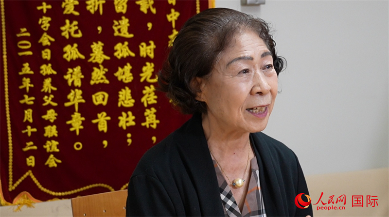 池田澄江接受人民网采访。人民网 许可摄