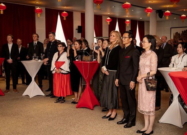 中国驻冰岛大使馆举办庆祝中华人民共和国成立76周年招待会。中国驻冰岛大使馆供图