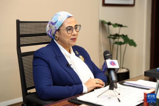 　　10月7日，埃及国家妇女委员会主席阿玛勒·阿马尔在埃及首都开罗接受新华社记者专访。新华社记者 隋先凯 摄