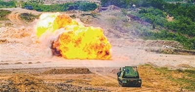 该连工兵分队组织实爆作业。胡庆峰摄