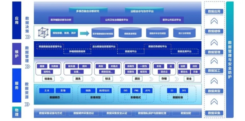 宫颈细胞AI辅助诊断高质量数据集技术架构图。